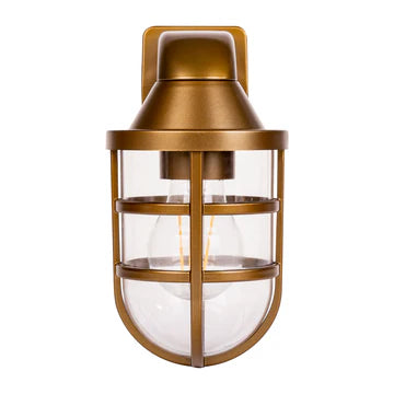 Marina Polycarbonate Brass Wall Light